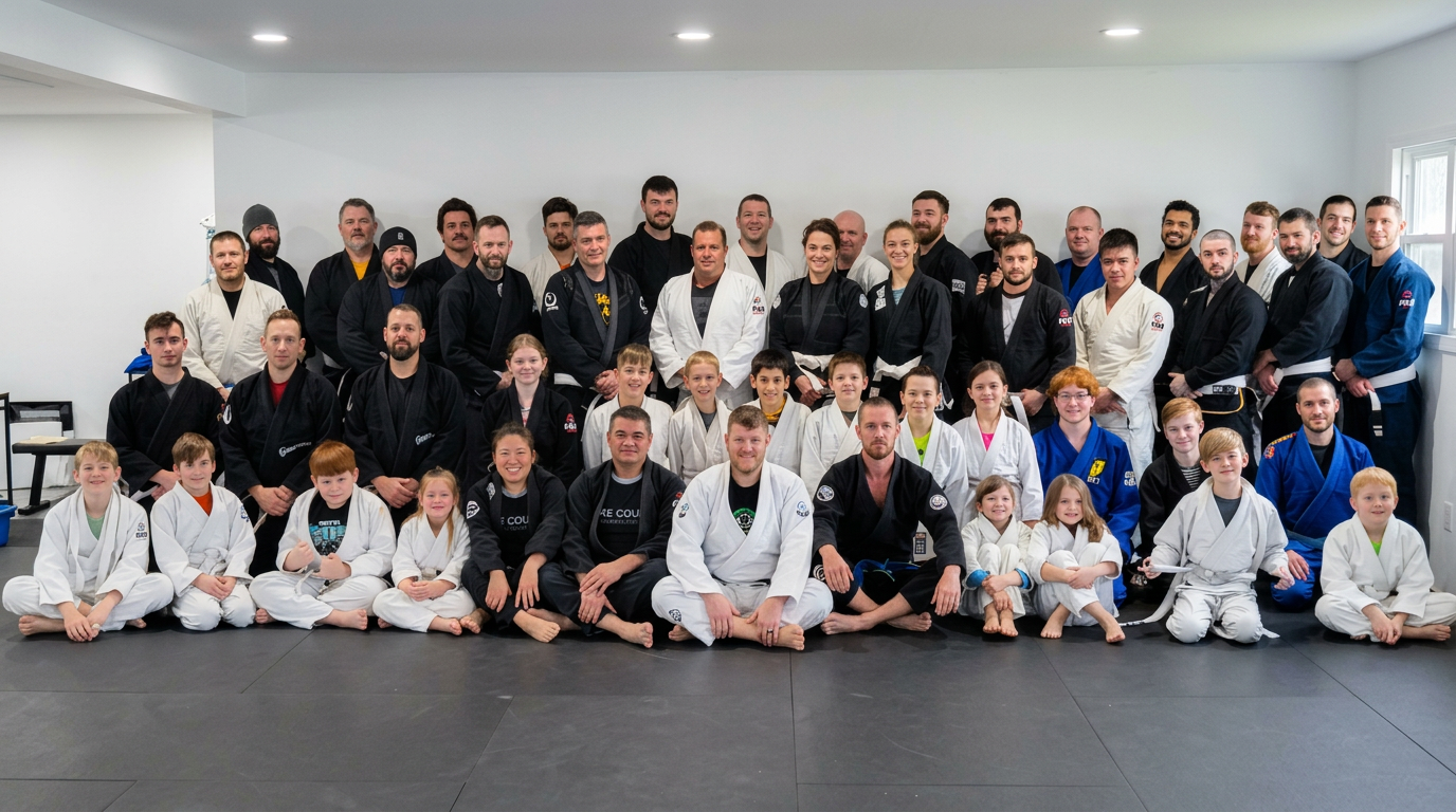 Empower Jiu Jitsu group training in Saxonburg, PA